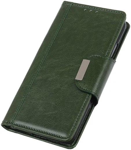 Xiaomi Redmi Note 9 Portemonnee Hoesje Kunstleer Groen afbeelding 5