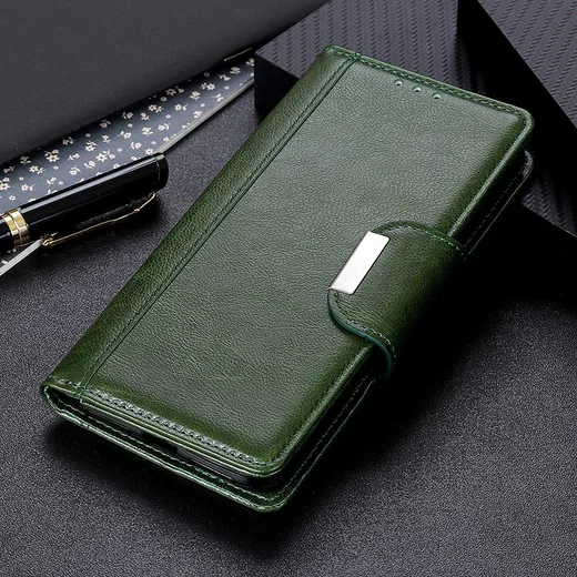 Xiaomi Redmi Note 9 Portemonnee Hoesje Kunstleer Groen afbeelding 7