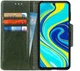 Xiaomi Redmi Note 9 Portemonnee Hoesje Kunstleer Groen afbeelding 1