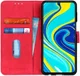 Xiaomi Redmi Note 9S / Note 9 Pro Hoesje Vintage Wallet Rood afbeelding 1