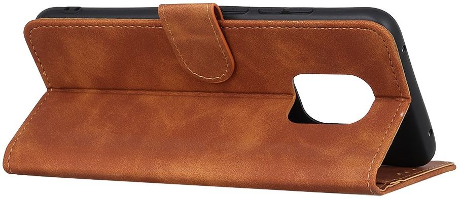 Xiaomi Redmi Note 9S / Note 9 Pro Hoesje Vintage Wallet Bruin afbeelding 7