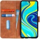 Xiaomi Redmi Note 9S / Note 9 Pro Hoesje Vintage Wallet Bruin afbeelding 1