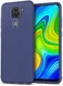 Xiaomi Redmi Note 9 Hoesje Twill Slim Textuur Blauw afbeelding 1