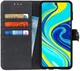 Xiaomi Redmi Note 9S / Note 9 Pro Hoesje Vintage Portemonnee Zwart afbeelding 1