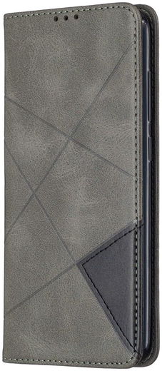 Xiaomi Redmi Note 9 Hoesje Geometrie Portemonnee Grijs afbeelding 1