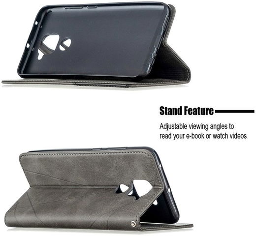 Xiaomi Redmi Note 9 Hoesje Geometrie Portemonnee Grijs afbeelding 5