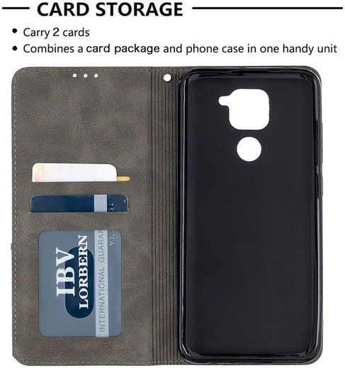 Xiaomi Redmi Note 9 Hoesje Geometrie Portemonnee Grijs afbeelding 7