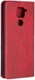 Xiaomi Redmi Note 9 Hoesje Geometrie Portemonnee Rood afbeelding 2