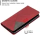 Xiaomi Redmi Note 9 Hoesje Geometrie Portemonnee Rood afbeelding 6