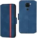 Xiaomi Redmi Note 9 Vintage Book Case Hoesje Blauw afbeelding 2