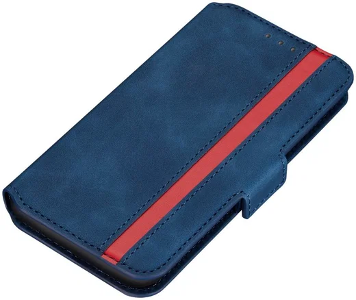 Xiaomi Redmi Note 9 Vintage Book Case Hoesje Blauw afbeelding 6