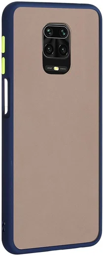 Xiaomi Redmi Note 9S / Note 9 Pro Hoesje met Shock Proof Bumper Blauw afbeelding 4