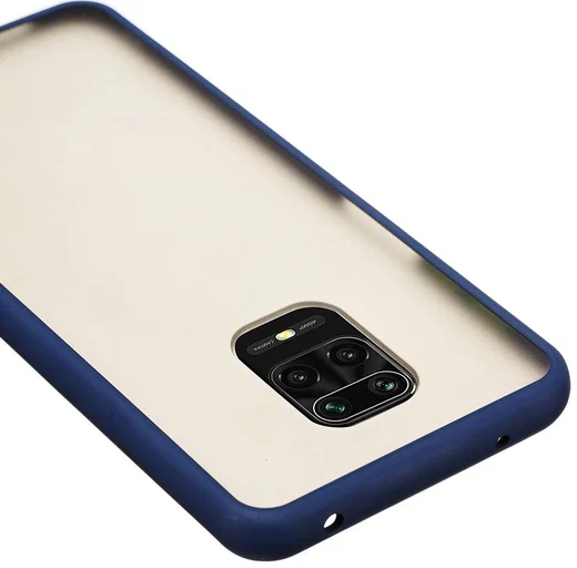 Xiaomi Redmi Note 9S / Note 9 Pro Hoesje met Shock Proof Bumper Blauw afbeelding 5