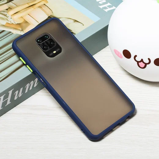 Xiaomi Redmi Note 9S / Note 9 Pro Hoesje met Shock Proof Bumper Blauw afbeelding 7
