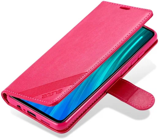 AZNS Xiaomi Redmi 9 Portemonnee Stand Hoesje Roze afbeelding 2