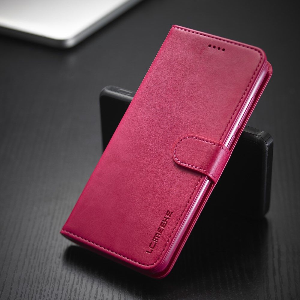 Xiaomi Redmi Note 9 Stand Portemonnee Bookcase Hoesje Roze afbeelding 2