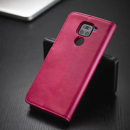 Xiaomi Redmi Note 9 Stand Portemonnee Bookcase Hoesje Roze afbeelding 3