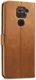 Xiaomi Redmi Note 9 Stand Portemonnee Bookcase Hoesje Bruin afbeelding 5