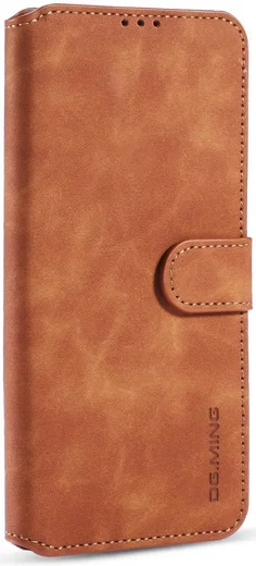 DG Ming Retro Portemonnee Xiaomi Redmi Note 9 Hoesje Bruin afbeelding 7