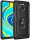 Xiaomi Redmi Note 9 Pro / Note 9S Hybride Hoesje Kickstand Ring Zwart afbeelding 1