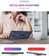 Xiaomi Redmi Note 9 Pro / Note 9S Hybride Hoesje Kickstand Ring Zwart afbeelding 6