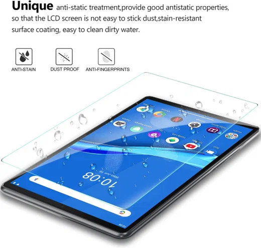 Lenovo Tab M10 (HD) Gen 1 0.3mm Edge Tempered Glass Screenprotector afbeelding 3