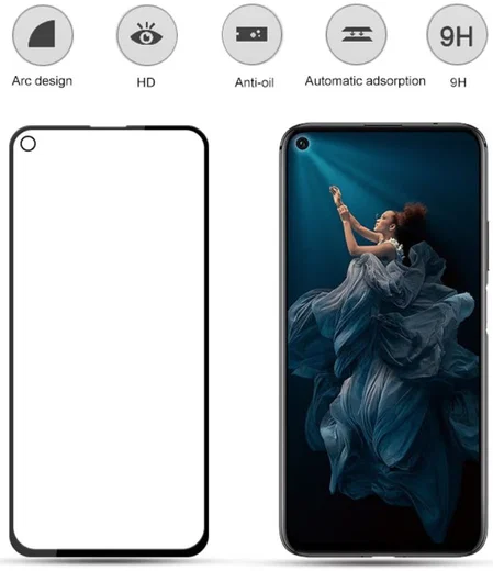 Huawei Honor 20 Nova 5T 0.3mm Arc Edge Tempered Glass Screenprotector afbeelding 3