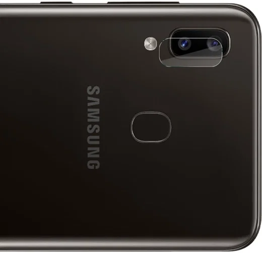 Samsung Galaxy A20e/A20 Tempered Glass Camera Lens Protector Duo Pack afbeelding 3