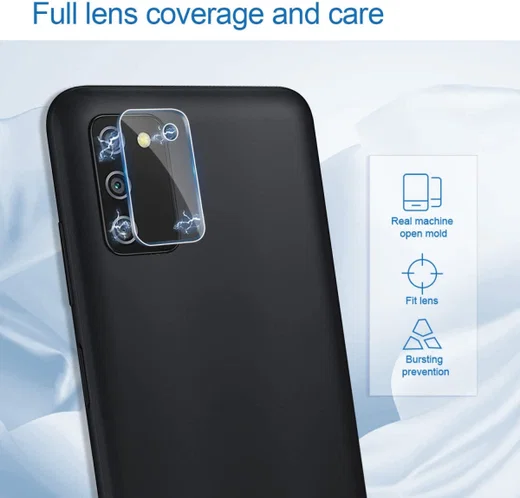 Samsung Galaxy A21S Camera Lens Volledig Dekkende Tempered Glass afbeelding 2