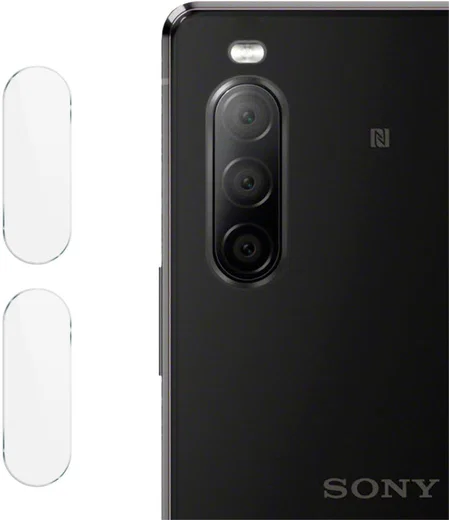 IMAK Sony Xperia 10 II Tempered Glass Camera Lens Protector Duo Pack afbeelding 1
