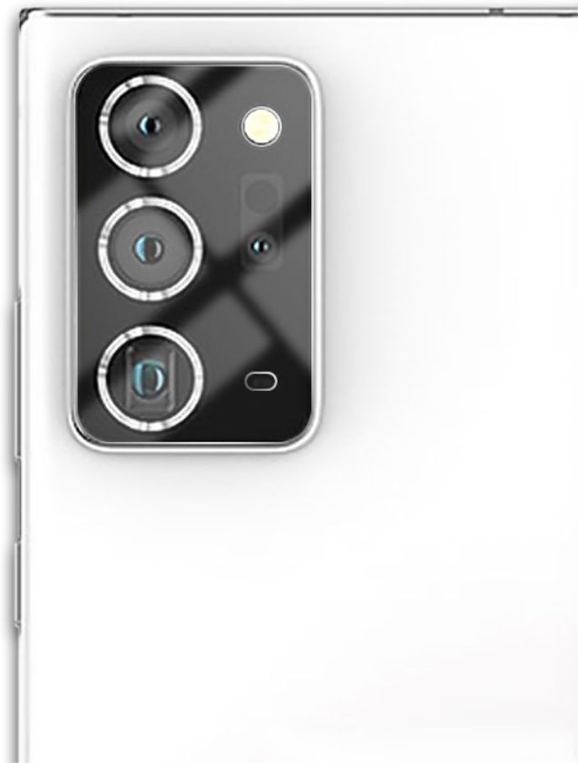 Samsung Galaxy Note 20 Ultra Tempered Glass Camera Lens Protector afbeelding 2