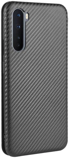 OnePlus Nord Carbon Fiber Portemonnee Hoesje Zwart afbeelding 8