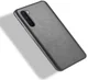 OnePlus Nord Hoesje Litchi Skin Backcover Zwart afbeelding 4