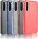 OnePlus Nord Hoesje Litchi Skin Backcover Zwart afbeelding 6
