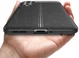 OnePlus Nord Litchi Hoesje TPU met Leren Textuur Blauw afbeelding 9
