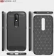Nokia 4.2 Geborsteld TPU Hoesje Rood afbeelding 11