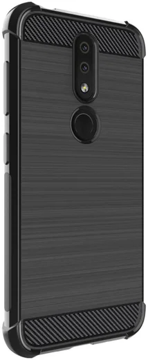 Nokia 4.2 Brushed TPU Hoesje Zwart afbeelding 5