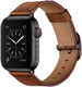 Apple Watch Leren Band - 1-10/SE - 42/41/40/38MM - Modieuze Gespsluiting - Bruin afbeelding 2