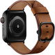 Apple Watch Leren Band - 1-10/SE - 42/41/40/38MM - Modieuze Gespsluiting - Bruin afbeelding 1