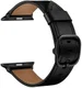 Apple Watch Leren Band - 1-10/SE - 42/41/40/38MM - Modieuze Gespsluiting - Zwart afbeelding 4
