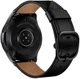 Universeel Smartwatch 22MM Bandje Leer met Modieuze Gespsluiting Zwart afbeelding 1