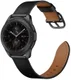 Universeel Smartwatch 22MM Bandje Leer met Modieuze Gespsluiting Zwart afbeelding 3