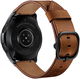 Universeel Smartwatch 22MM Bandje - Leer - met Modieuze Gespsluiting - Bruin afbeelding 1