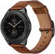 Universeel Smartwatch 22MM Bandje - Leer - met Modieuze Gespsluiting - Bruin afbeelding 2