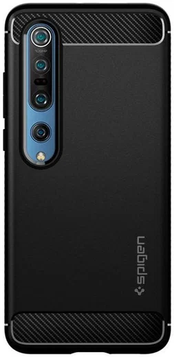 Spigen Rugged Armor Xiaomi Mi 10 / 10 Pro Hoesje Matte Black afbeelding 2