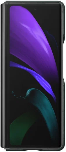 Origineel Samsung Galaxy Z Fold 2 Hoesje Leather Back Cover Groen afbeelding 2