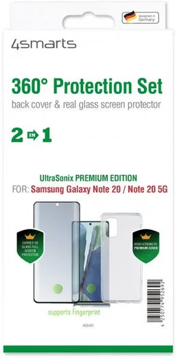 4smarts Samsung Galaxy Note 20 360° Premium Protection Set Zwart afbeelding 3