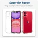 Apple iPhone 11 Hoesje Transparante Back Cover met Rood Koord afbeelding 5