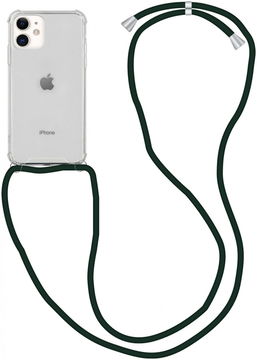 Apple iPhone 12 Mini Hoesje Back Cover met Koord Zwart