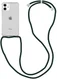 Apple iPhone 12 / 12 Pro Hoesje Back Cover met Koord Zwart afbeelding 1